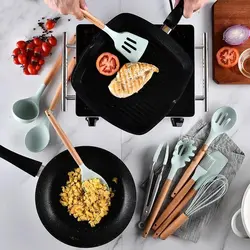 ست کفگیر ملاقه سیلیکونی کیچن ست کد 65 - فروشگاه امیر