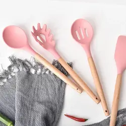 ست کفگیر ملاقه سیلیکونی کیچن ست کد 65 - فروشگاه امیر