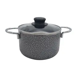 قابلمه تفلون تابان با در پیرکس سایز 34 - فروشگاه امیر