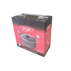 قابلمه تفلون تابان با در پیرکس سایز 32