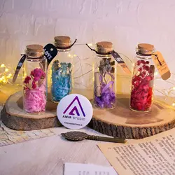 4 عدد شیشه عشق | با برگه کرافت با حلقه طلایی | استودیو امیر