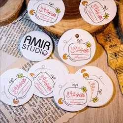 تگ هدیه 25 عددی طرح 11