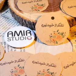 تگ هدیه کرافت 25 عددی طرح 4