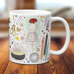 ماگ خیاطی طرح2