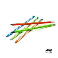 مداد مشکی ایوولوشن پاک کن دار کالر وود بیک