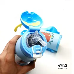 قمقمه فلاسکی دو کاره کاوردار 500ml (طرح دایناسور)