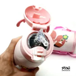 قمقمه فلاسکی دو کاره کاوردار 500ml (طرح فلامینگو)