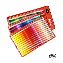 مدادرنگی کلاسیک 100 رنگ جعبه فلزی فابرکاستل