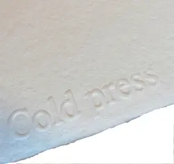 مقوا دست ساز 100% کتان 56×38 واترکالریست (بافت Cold press)