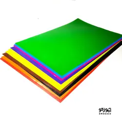 کاغذ رنگی یک رو رنگی 10 رنگ (10 برگ)