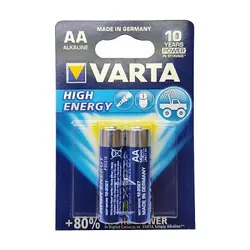 باتری قلمی AA وارتا VARTA مدل LR6 AA HIGH ENERGY ALKALINE