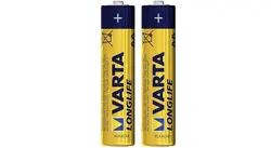 باتری قلمی وارتا مدل LongLife Alkaline LR6AA بسته 2 عددی