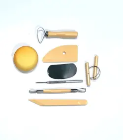 ابزار مجسمه سازی art talk مجموعه 8 عددی - لوازم التحریر و نوشت افزار آموزکو