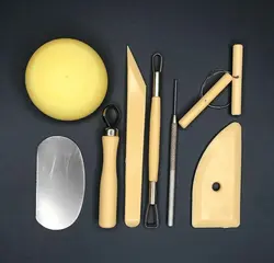 ابزار مجسمه سازی art talk مجموعه 8 عددی - لوازم التحریر و نوشت افزار آموزکو