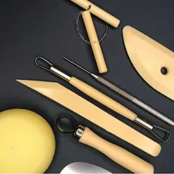 ابزار مجسمه سازی art talk مجموعه 8 عددی - لوازم التحریر و نوشت افزار آموزکو