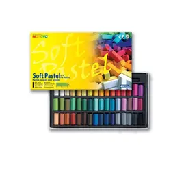 پاستل گچی 48 رنگ نیمه مانگیو