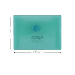 پاکت دکمه دار شفاف60*82 میلیمتر پاپکو 100