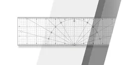 خط کش مدرج الفا مدل MQR-15×60