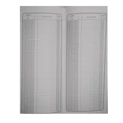 دفتر حسابداری فروش قلمدانی چاپی 80 برگ