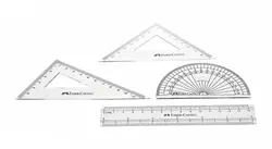 ست گونیا و نقاله مهندسی فابر کاستل