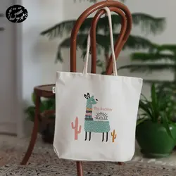 کیف پارچه ای (ساک پارچه ای) لاما کد 2 (عقیق)