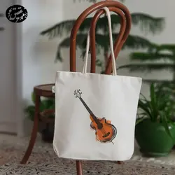 کیف پارچه ای  (ساک پارچه ای) طرح موسیقی کد 5 (عقیق)
