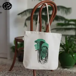 کیف پارچه ای (ساک پارچه ای) طرح موسیقی کد 6 (عقیق)