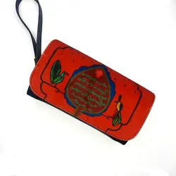 کیف پول چرمی فرفره نخی( امشب به بر من است آن مایه ناز )