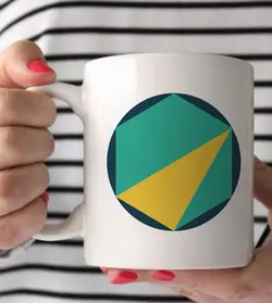 ماگ اشکال هندسی کد 8 (عقیق)