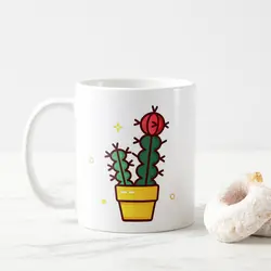 ماگ طرح کاکتوس کد 3 (عقیق)