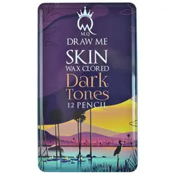 مدادرنگی 12 رنگ mq مدل dark tones