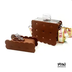 قمقمه کتابی نی دار بیسکوئیتی 2207 (قهوه ای)