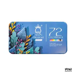 مداد رنگی 72 رنگ جعبه فلزی MQ