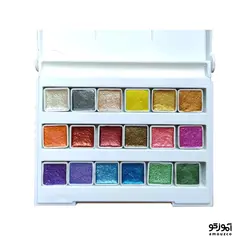 آبرنگ 18 رنگ افرا (متالیک)