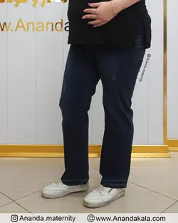 شلوار بارداری جین کاغذی بگ