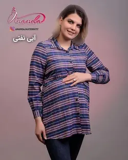 شومیز بارداری اسپرت پشمی چهارخانه