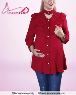 شومیز بارداری کرپ حریر فرشته