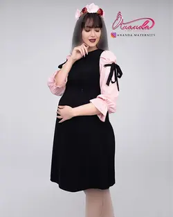 پیراهن بارداری کرپ شاینا