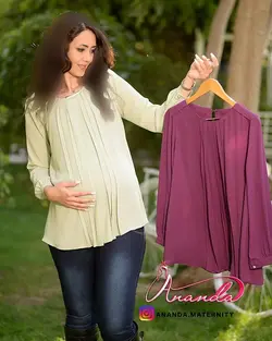 شومیز بارداری کرپ دلنیا