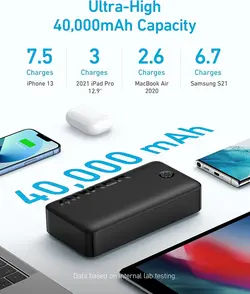 پاوربانک 40 هزار میلی آمپر انکر Anker Portable Charger 347 Powerbank A1377 - انکر الکترونیک