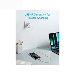 کابل تایپ سی به تایپ سی انکر Anker 322 USB-C to USB-C A81F5 - انکر الکترونیک