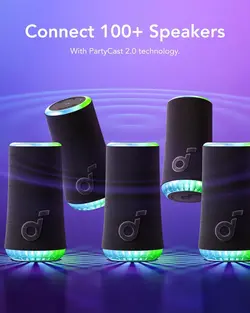 اسپیکر بلوتوثی 30 وات انکر Anker Soundcore Glow Portable Speaker A3166 - انکر الکترونیک