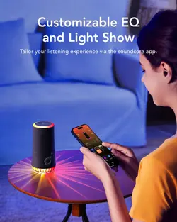 اسپیکر بلوتوثی 30 وات انکر Anker Soundcore Glow Portable Speaker A3166 - انکر الکترونیک