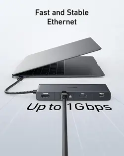 هاب دیتا 9 پورت انکر Anker 552 USB-C Hub 9-in-1 A8373 - انکر الکترونیک