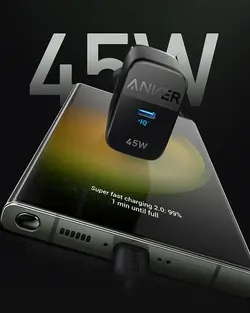 شارژر انکر 313 دیواری 45 وات انکر Anker 313 Charger Ace 45W GaN A2643 - انکر الکترونیک