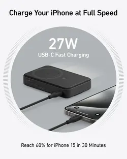 پاوربانک مگ سیف 10000 میلی آمپر انکر Anker MagGo Power Bank 10K A1654 - انکر الکترونیک