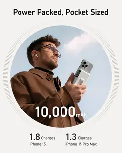 پاوربانک مگ سیف 10000 میلی آمپر انکر Anker MagGo Power Bank 10K A1654 - انکر الکترونیک