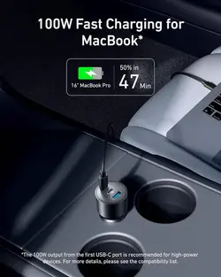 شارژر فندکی 167.5 وات انکر Anker Car Charger 167.5W 3 Port A2737 - انکر الکترونیک