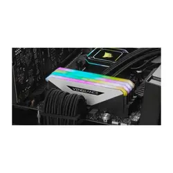 رم کورسیر VENGEANCE RGB PRO 32GB 16GBx2 3200MHz CL16 White