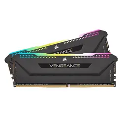 رم کورسیر VENGEANCE RGB PRO SL Black 16GB 8GBx2 3600MHz CL18